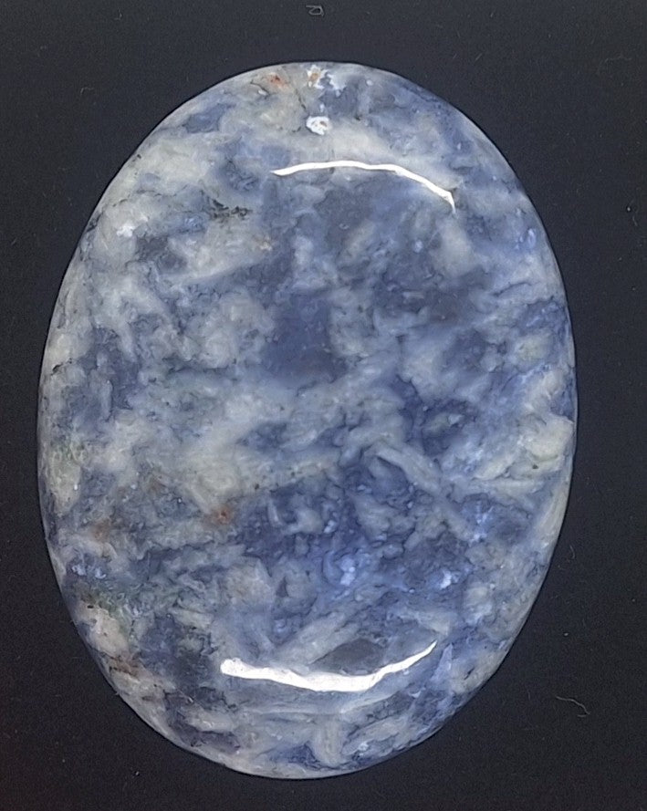 40x30mm Blue Spot Jasper Flat Backed Loose Semi-precious Gemstone Cabochon S2171B