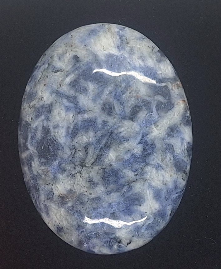 40x30mm Blue Spot Jasper Flat Backed Loose Semi-precious Gemstone Cabochon S2171G