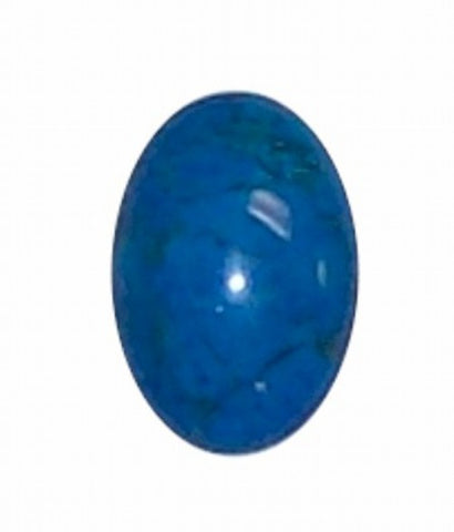 18x13mm Dyed Howlite Turquoise Flat Backed Semi Precious Gemstone Cabochon 325x
