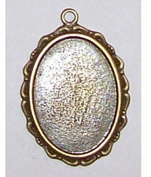 Antique Bronze 25x18mm Cabochon Setting with Ring 335x