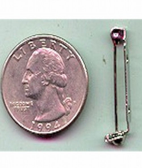 Silver Bar Pin 1inch brooch pin  365st