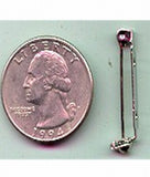 12pcs. of 1 inch Silver Pin Back Bar Pin Brooch Pin  365st