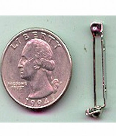 Item#365st Silver Bar Pin 1inch