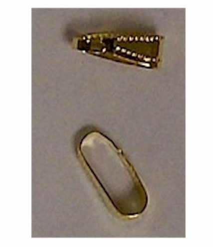 Snap Bail Gold 10x5mm DOZEN PACK Jewelry Finding 415x