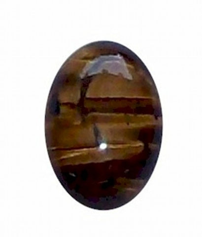 18x13mm Tiger Eye Flat Back  Semi Precious Gemstone Cabochon 447x