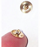 Closeout- 30pcs,  10mm Gold Button Shank Finding Make your own Button 456x