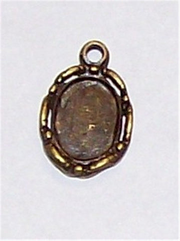 10x8mm Antique Bronze Cameo Setting with Ring 513x