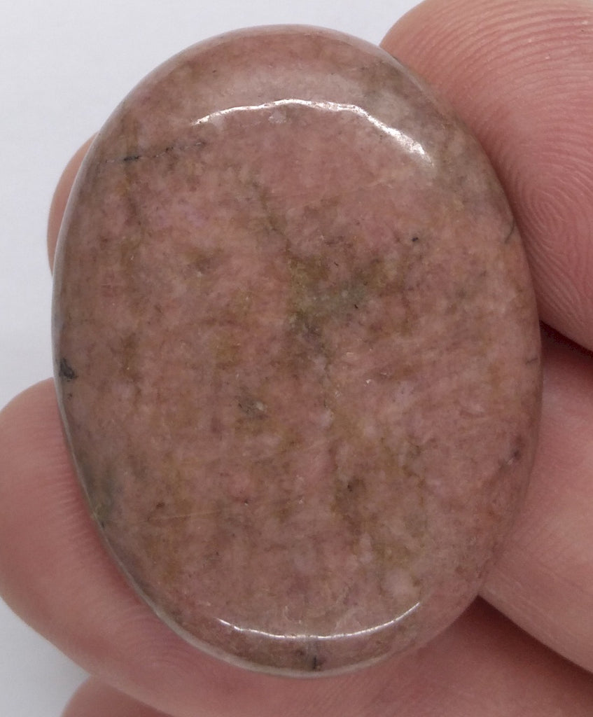 40x30mm Flat Backed Rhodonite gemstone loose oval cabochon semi-precious stone  655xF