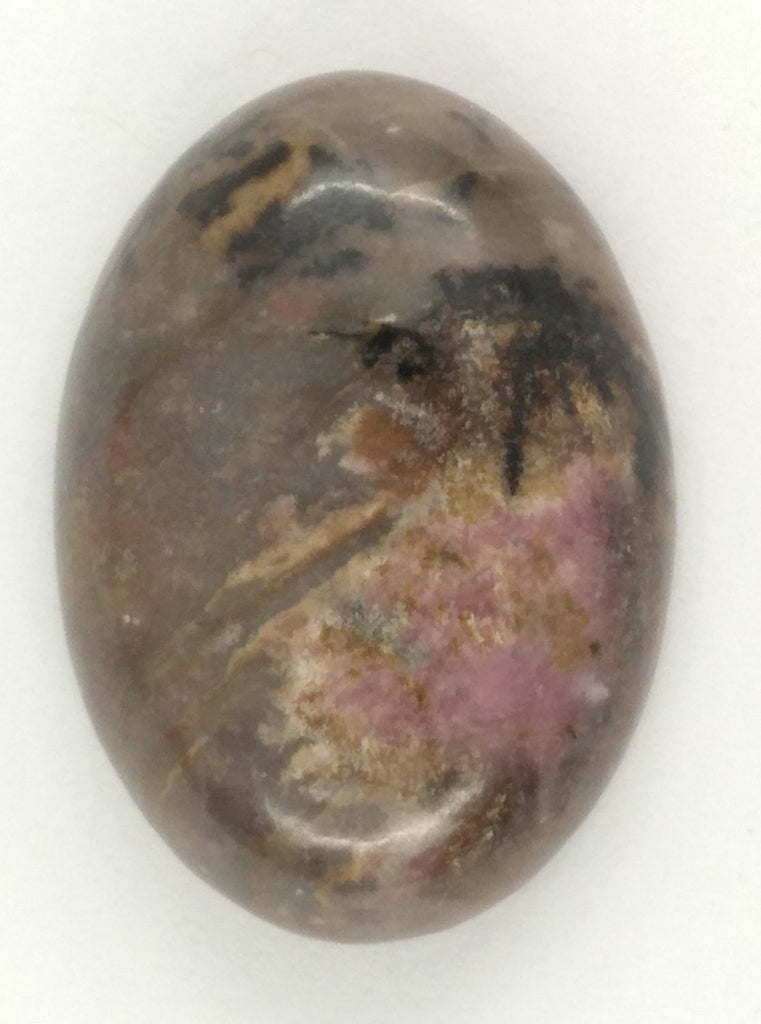 25x18mm Flat Backed Pink Rhodonite gemstone loose gem stone Cabochon 656xF
