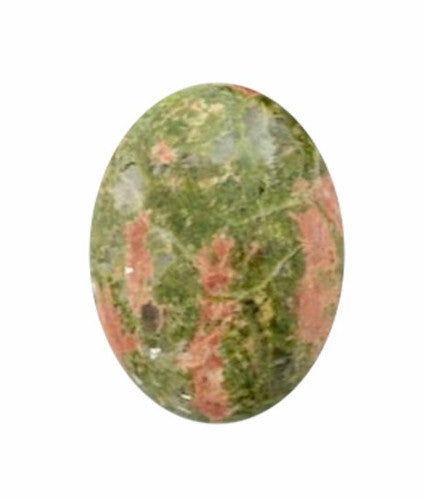 18x13mm Flat Back Semi Precious Stone Epidote Cabochon 666x
