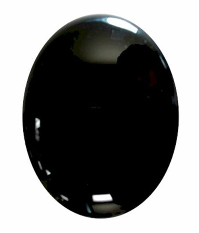 40x30mm Black Onyx Flat Back Gemstone Cabochon 669x