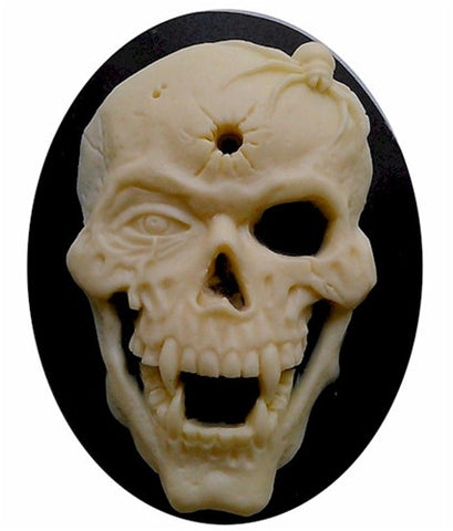 40x30mm Bullet Hole Skull Skeleton Cameo zombie cameo  822x
