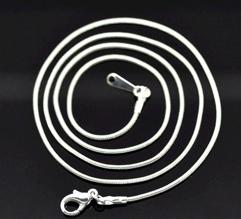 20 inch Silver Snake Chain with Lobster Clasp 1.2mm thick 830x