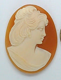 35x27mm Italian Real Shell Cameo unmounted loose Genuine Hand Carved Cameo C108