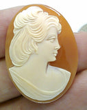 35x27mm Italian Real Shell Cameo unmounted loose Genuine Hand Carved Cameo C108