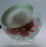 Vintage Magnum Butterfly Paperweight Controlled Bubble Studio Art Glass