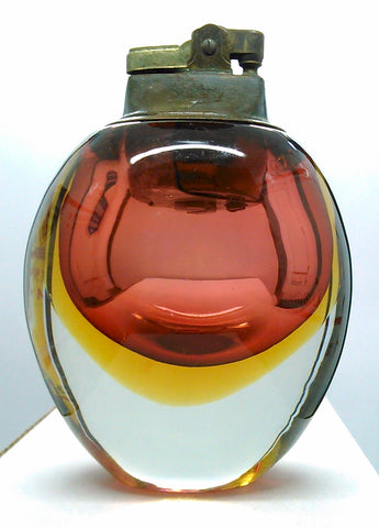 Vintage Seguso Sommerso Art Glass Mid-Century Murano Table Lighter