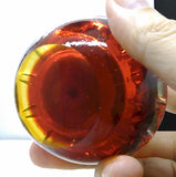 Amberina Vintage Blown Art Glass Mid-Century Murano Cigarette Table Lighter