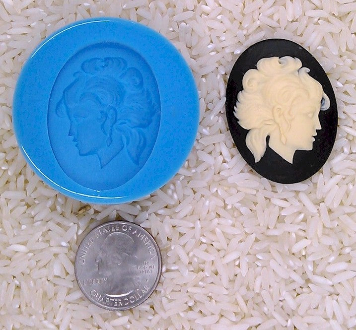 Astrology Zodiac Sign Virgo Goddess Food Safe Silicone Cameo Mold for candy soap clay resin wax etc.