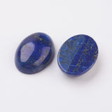 18x13mm Lapis Lazuli Dyed Flat Back Blue Cabochon Gemstone S2082