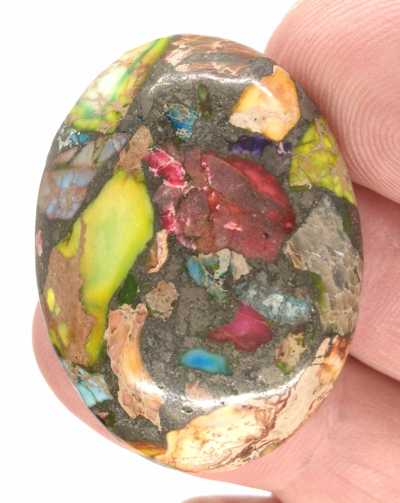 40x30mm Rainbow Matrix Collage Stones Single piece you are buying this stone S2155B