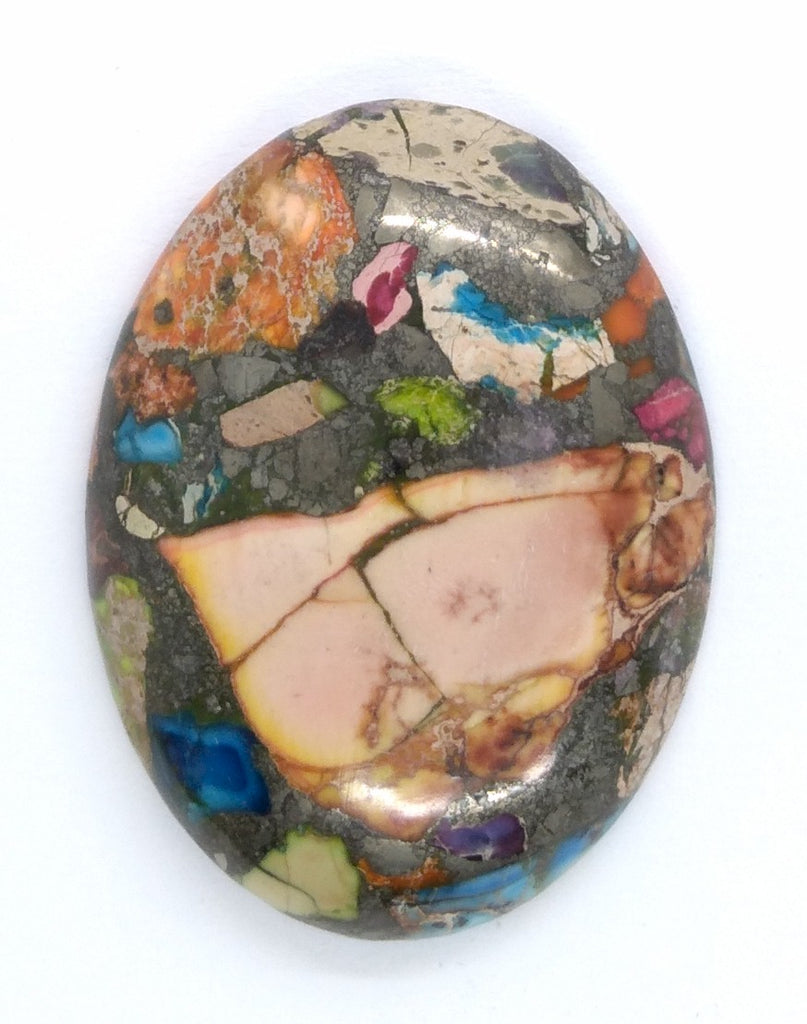40x30mm Rainbow Matrix Collage Stones Single piece you are buying this stone S2155C