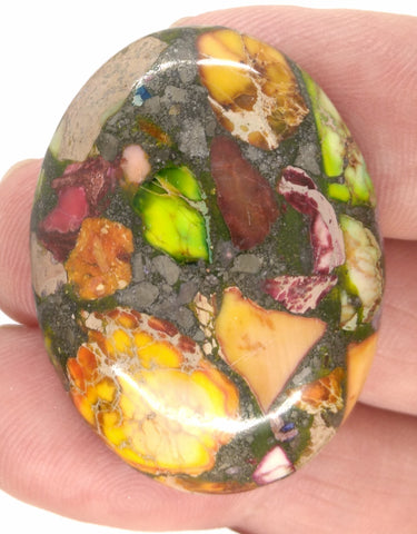 40x30mm Rainbow Matrix Collage Stones Single piece you are buying this stone S2155F