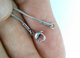304 Stainless Steel 19 inch Snake Chain Necklaces with Lobster Claw Clasps  1.2mm  S2159