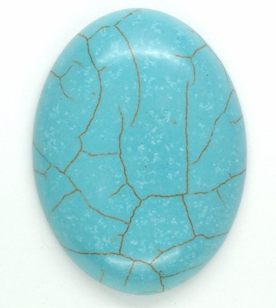 40x30mm Imitation Turquoise Robins egg blue -  sky blue cabochon S4028