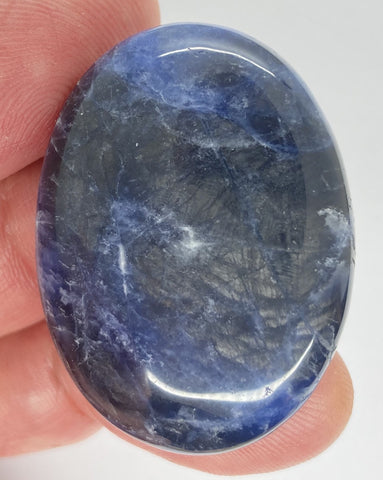 40x30mm Natural Sodalite Flat Back Cabochon Gemstone Cameo Jewelry Supply  S4116G