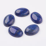 18x13mm Lapis Lazuli Dyed Flat Back Blue Cabochon Gemstone S2082